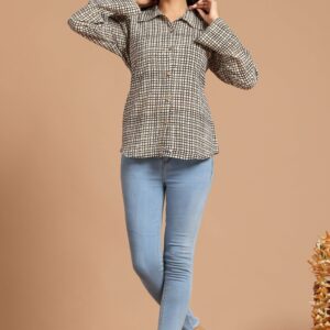 Bagru Women's Cotton Printed Top – Design 8