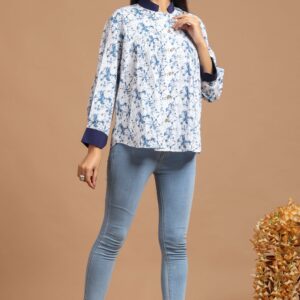 Bagru Women's Cotton Printed Top – Design 15